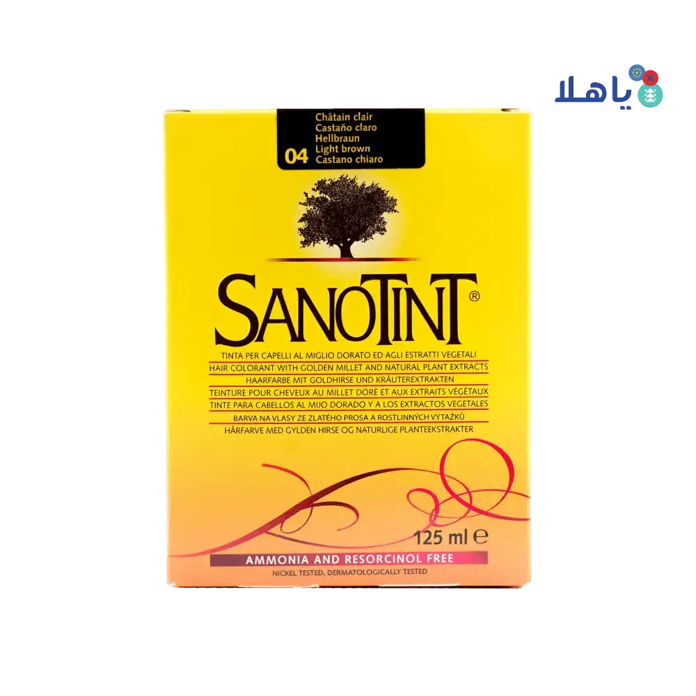 Sanotint Dye - Sanotint Hair Color No.4 â€“ Light Brown 125ml - Pharmazone - 