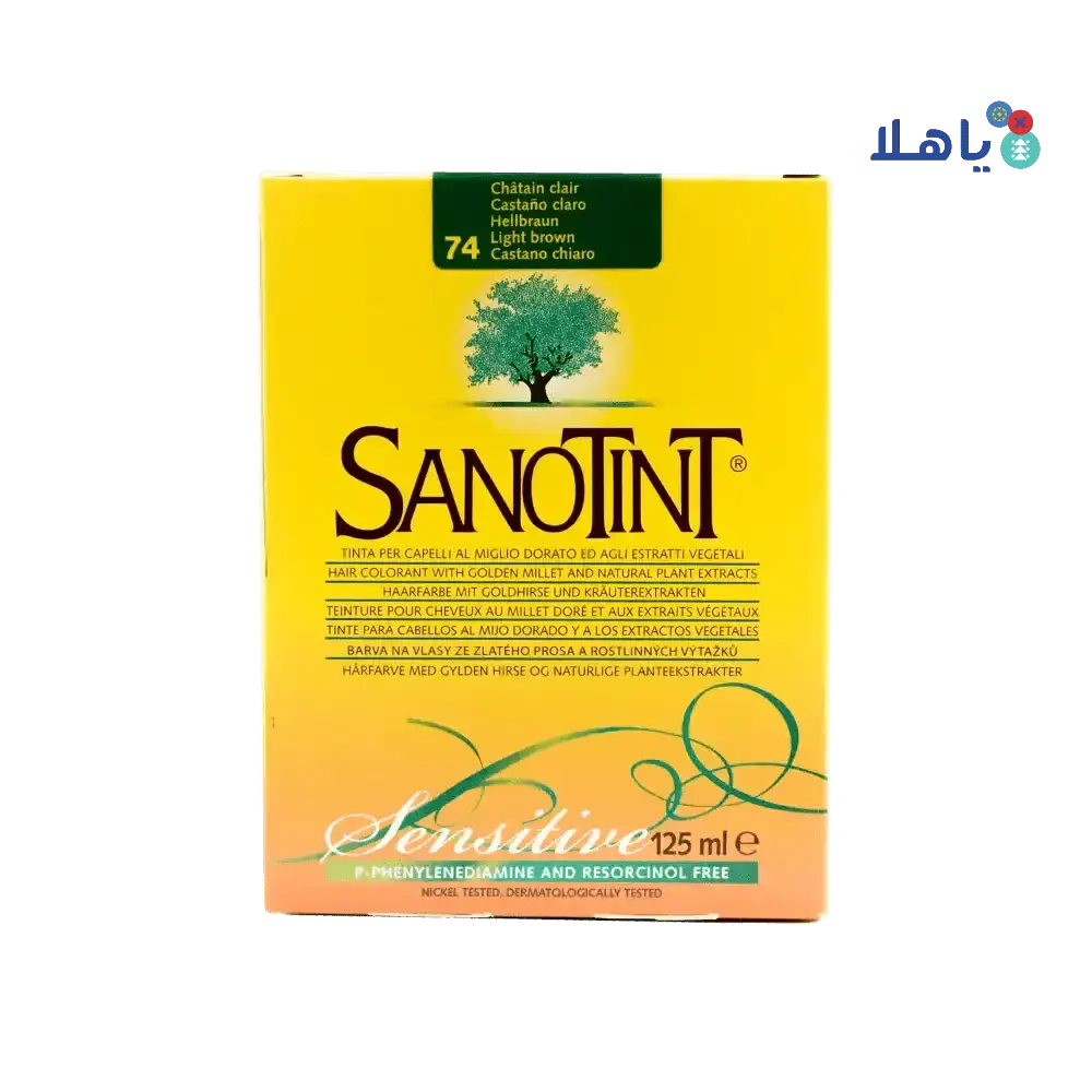 Sanotint Dye - Sanotint Hair Color No.74 â€“ Light Brown 125ml - Pharmazone - 