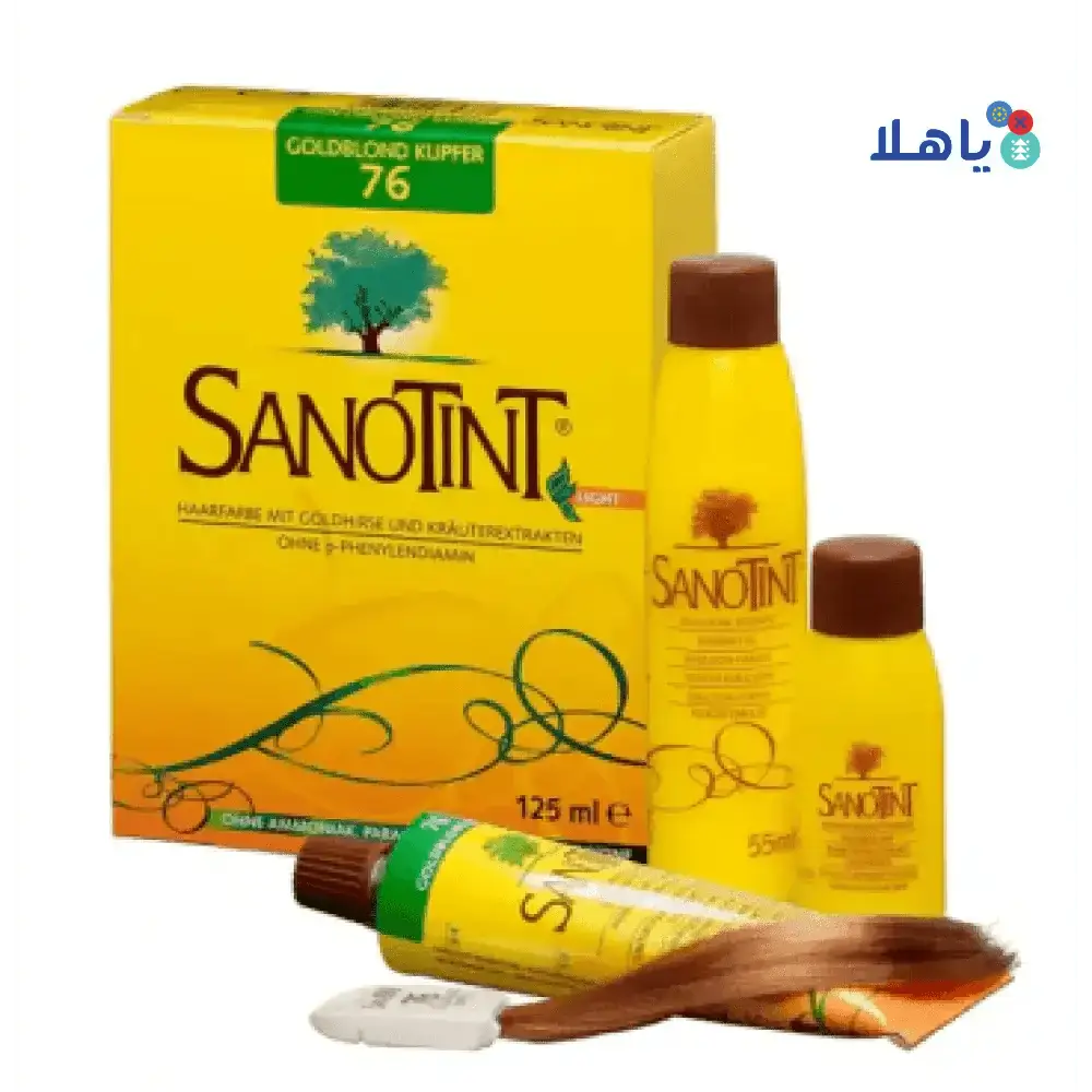 Sanotint Dye - Sanotint Hair Color No.76 - Amber Blonde 125ml - Pharmazone - 