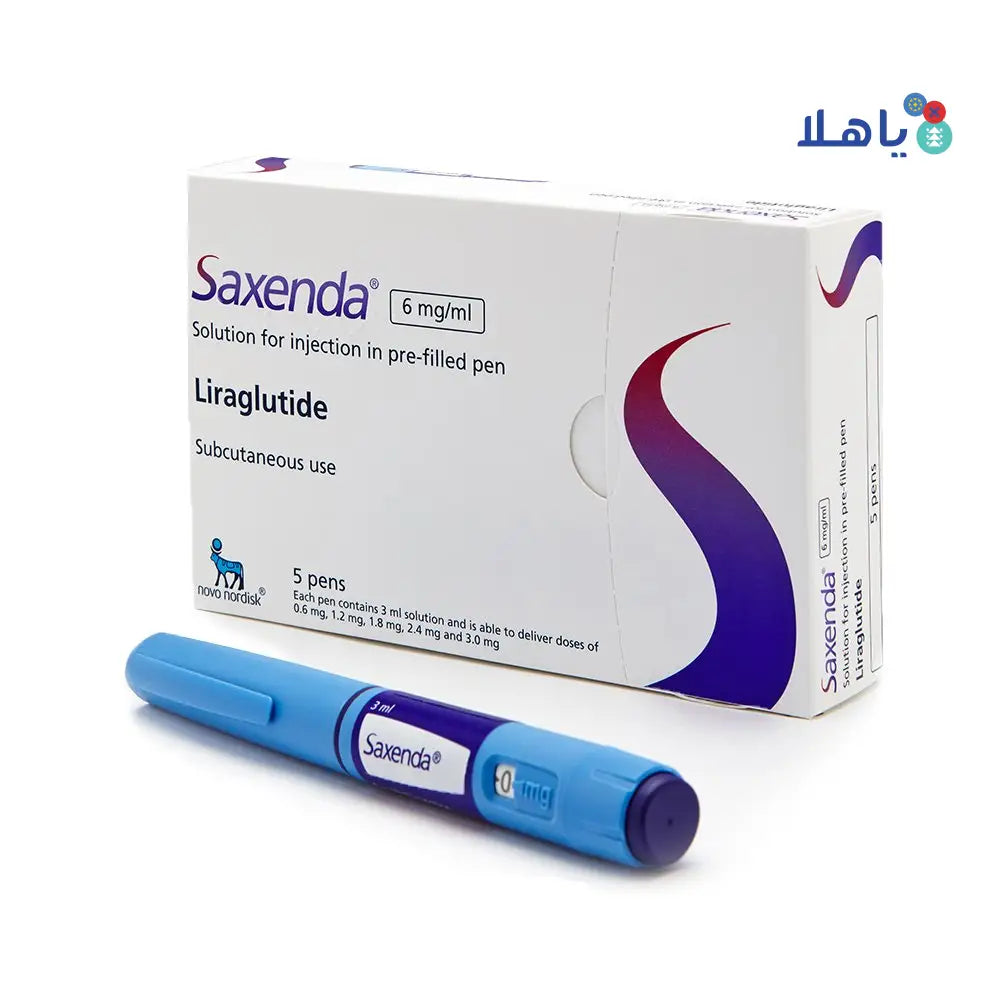 SAXENDA 6MG/ ML INJECTION 3MLX5PEN