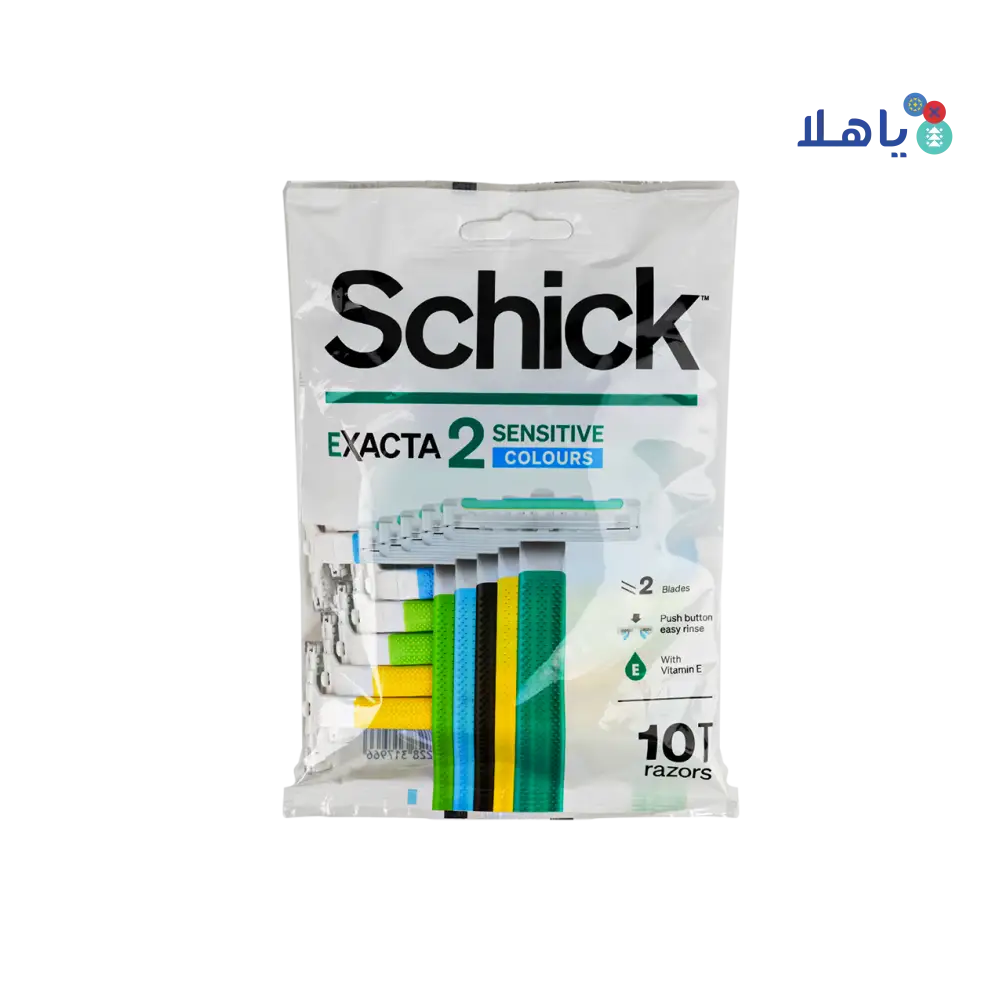 Schick Exacta 2 Sensitive colours 2Blades 10Pcs