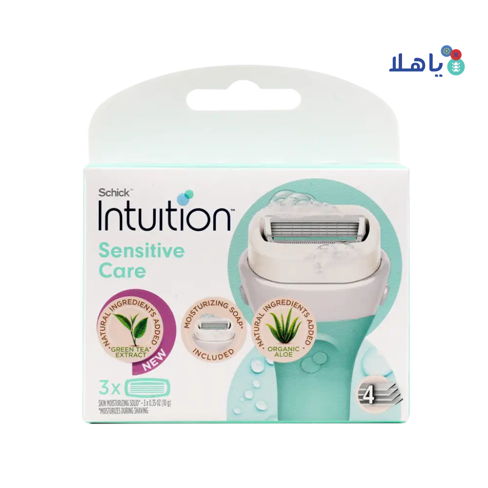 Schick Intuition Women Sensitive care 4 Blades 3Pcs