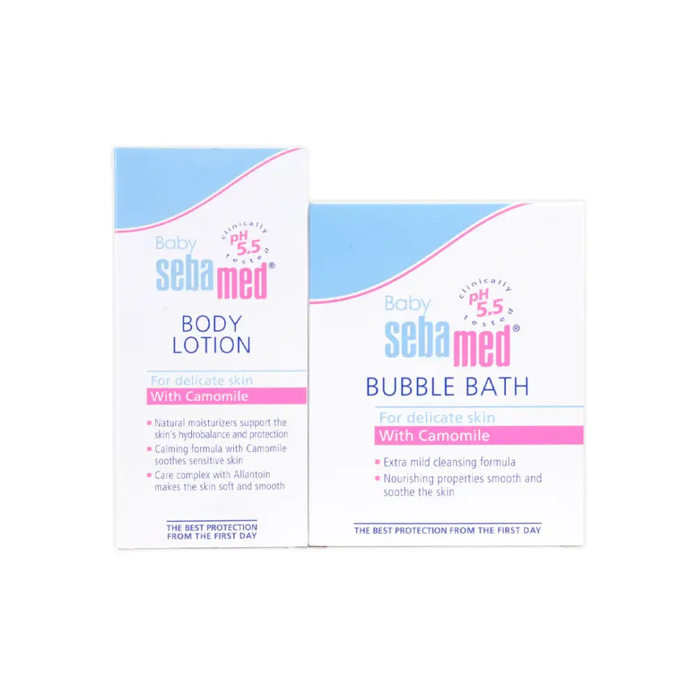 Sebamed Baby Bubble Bath + Lotion Set