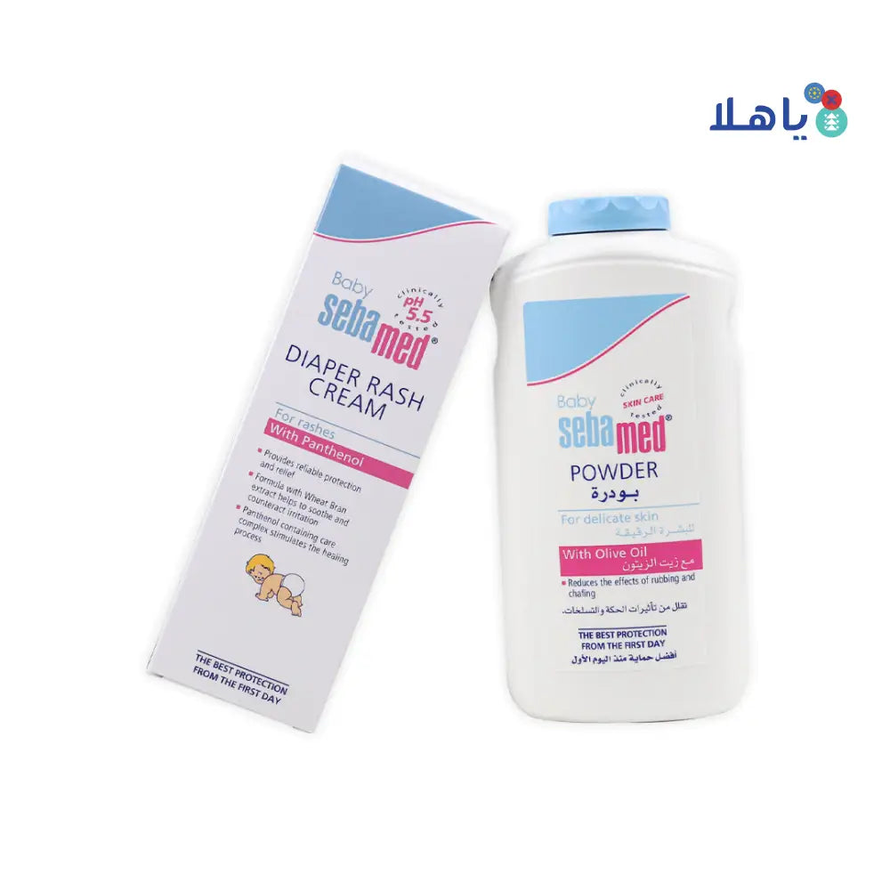 Sebamed Baby Diaper Cream + Baby Powder Set