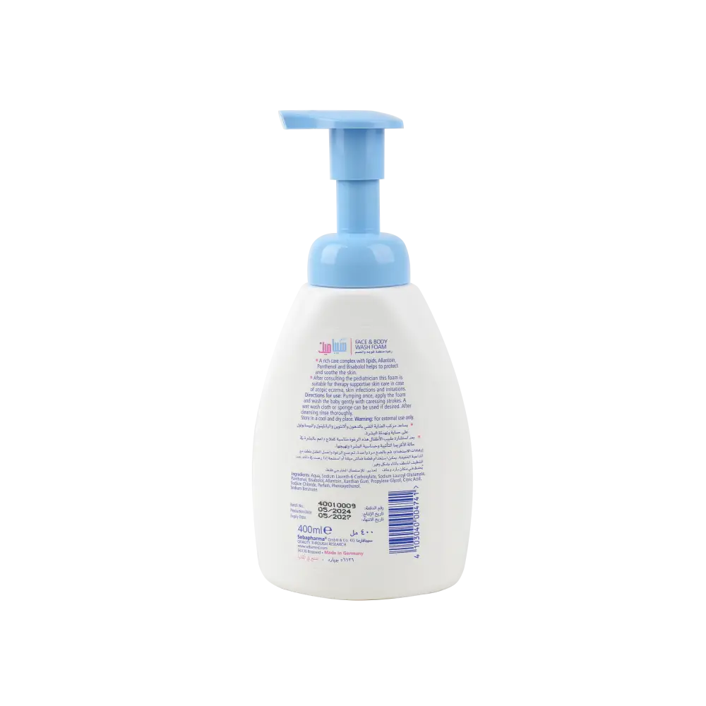 Sebamed Baby Face & Body Wash Foam 400ml