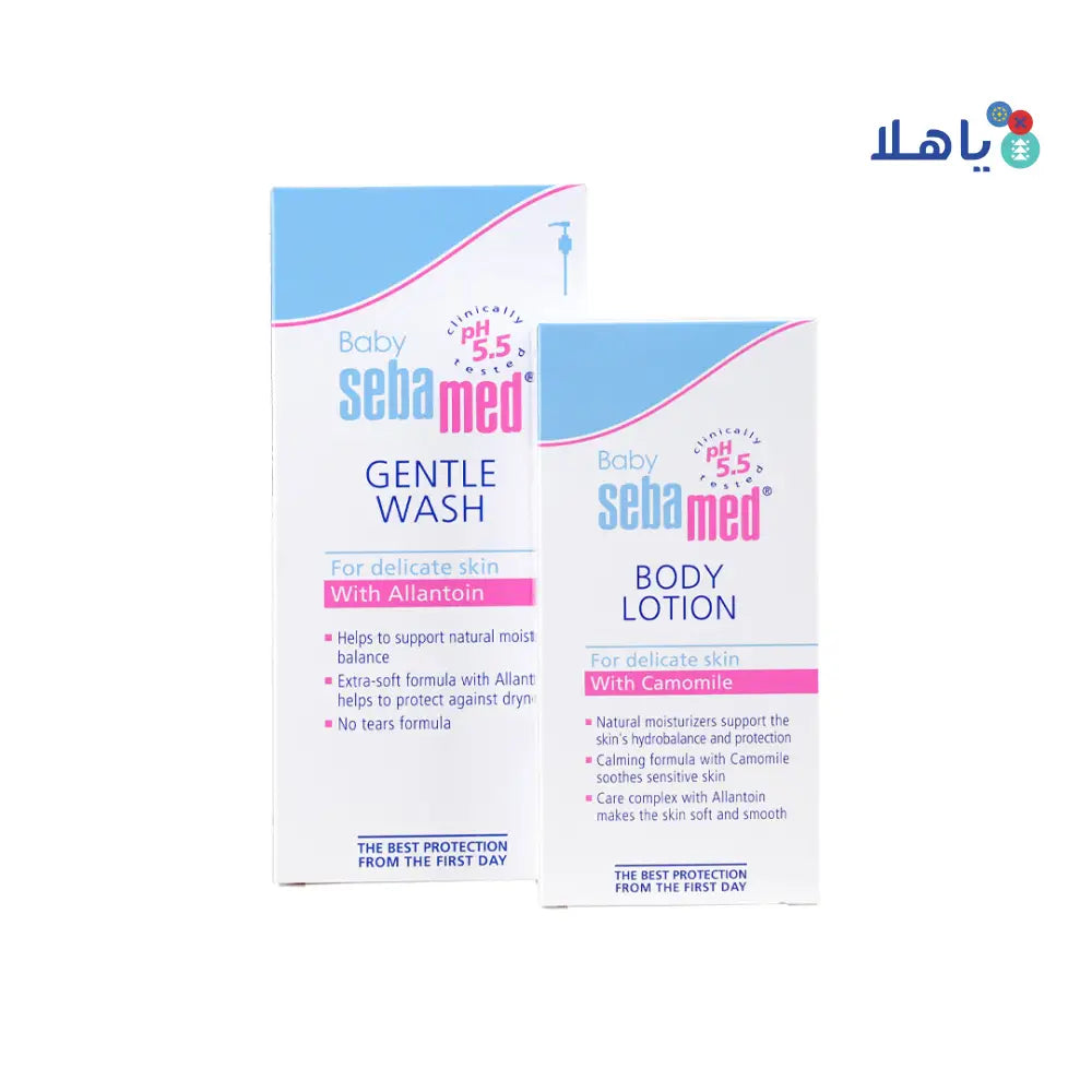 Sebamed Baby Gentle Wash + Body Lotion Set