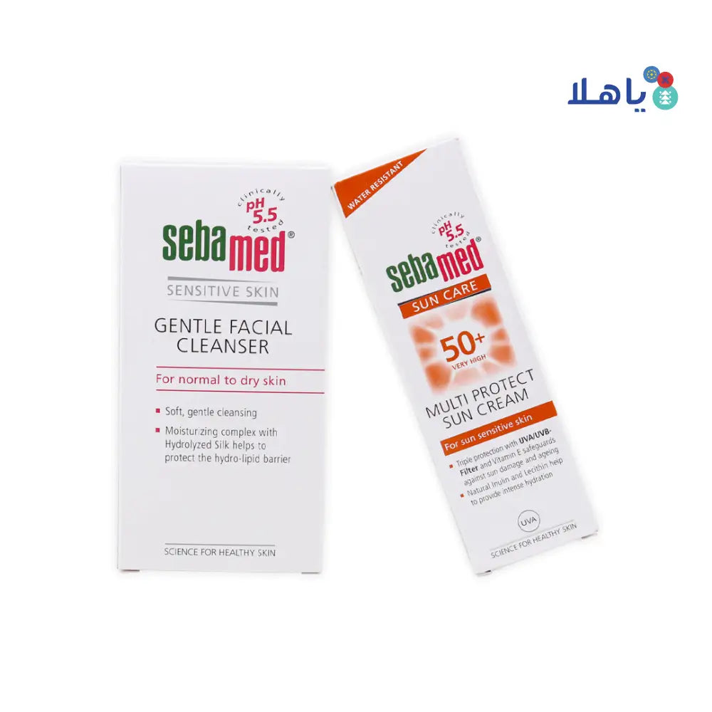 Sebamed Dry SKin Cleanser + Sun Cream SPF 50+ Set