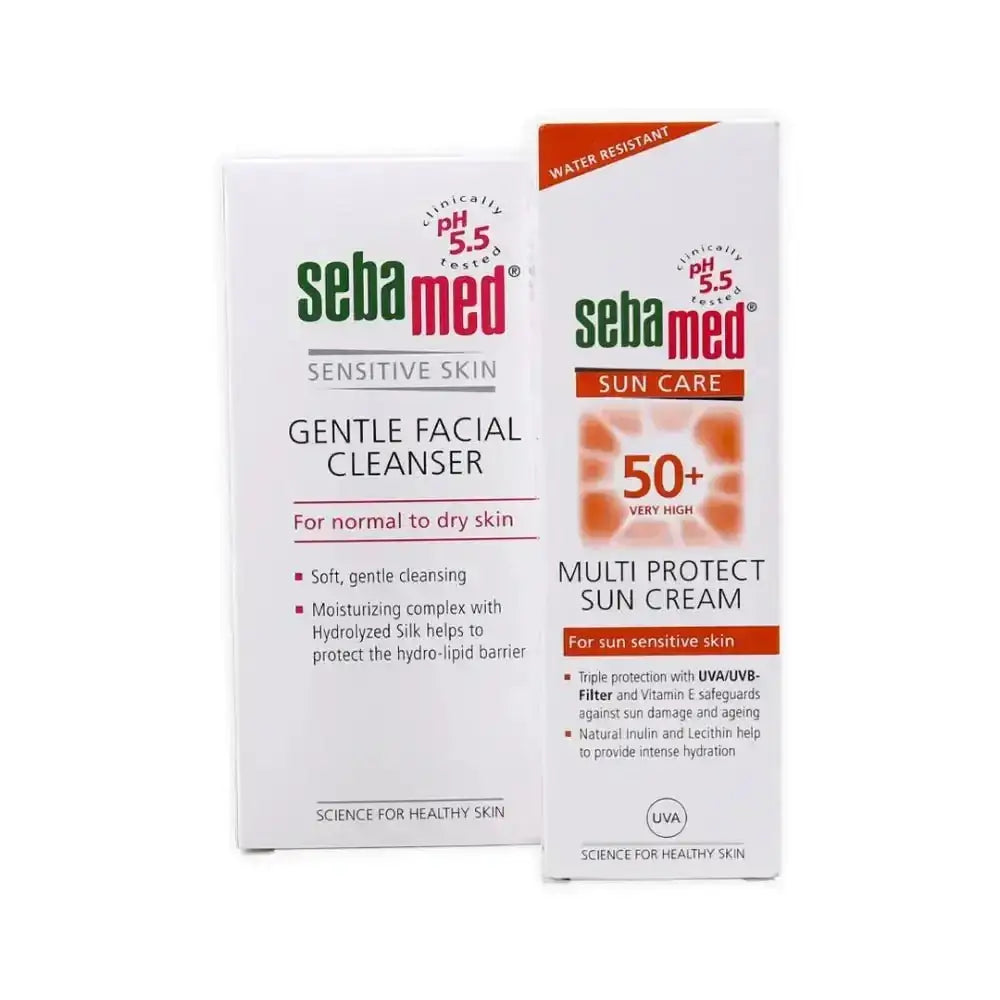 Pharmazone - Sebamed Dry SKin Cleanser + Sun Cream SPF 50+ Set - Pharmazone - 