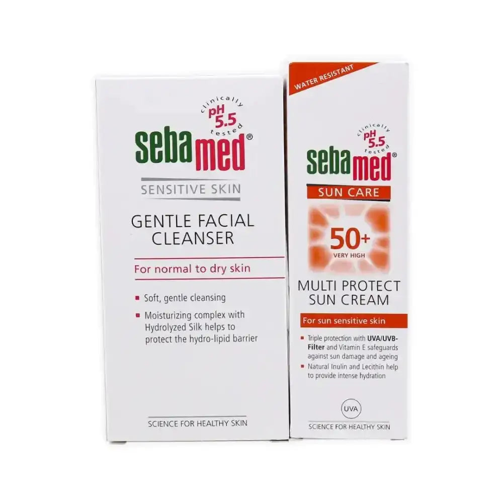 Pharmazone - Sebamed Dry SKin Cleanser + Sun Cream SPF 50+ Set - Pharmazone - 