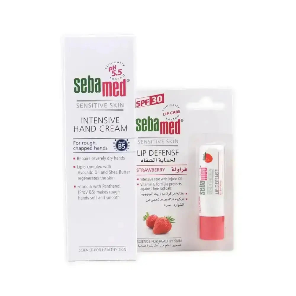 Pharmazone - Sebamed Hand Cream + Strawberry Lip Balm Set - Pharmazone - 