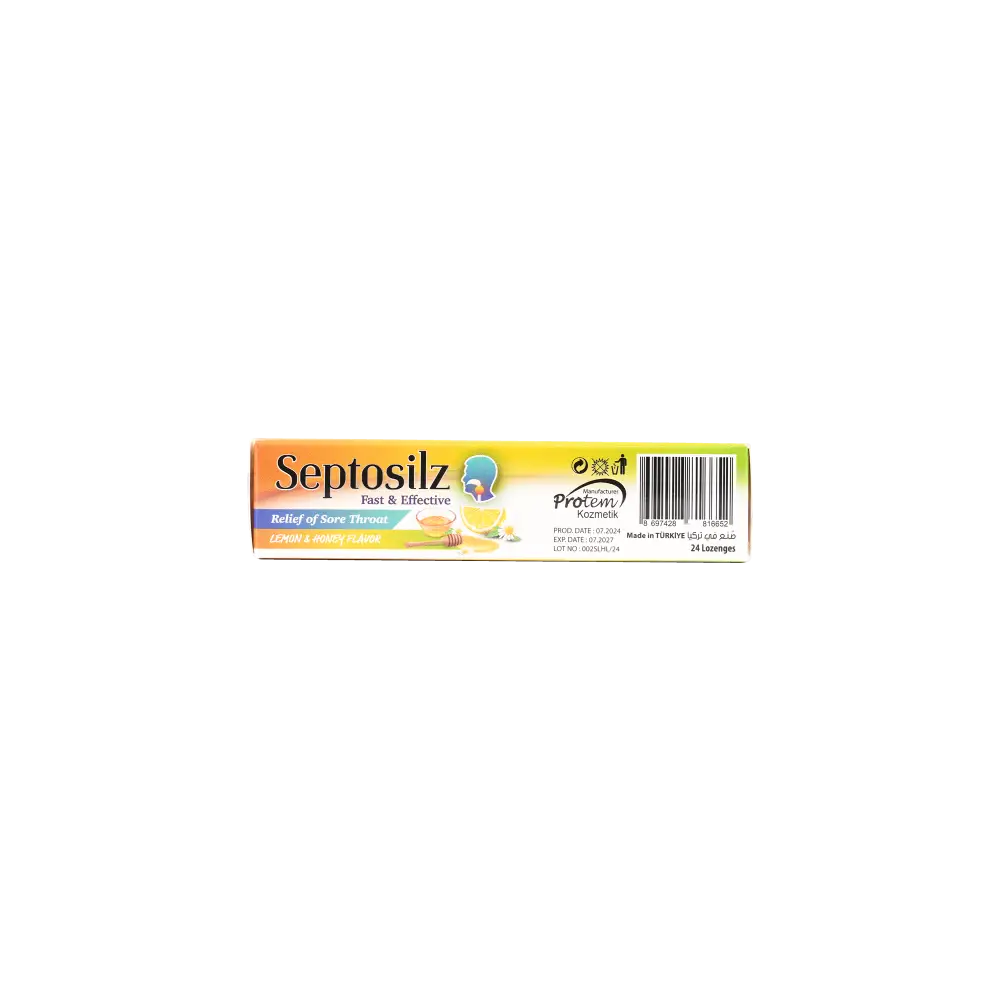 SEPTOSILZ LEMON & HONEY 24 LOZENGES