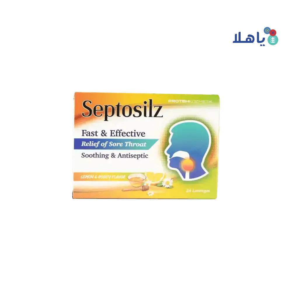 SEPTOSILZ - SEPTOSILZ LEMON & HONEY 24 LOZENGES - Pharmazone - 