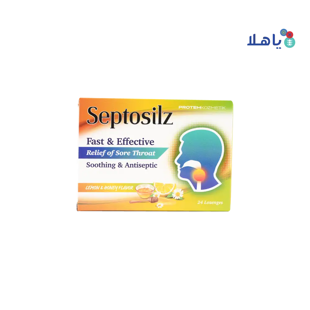 SEPTOSILZ LEMON & HONEY 24 LOZENGES