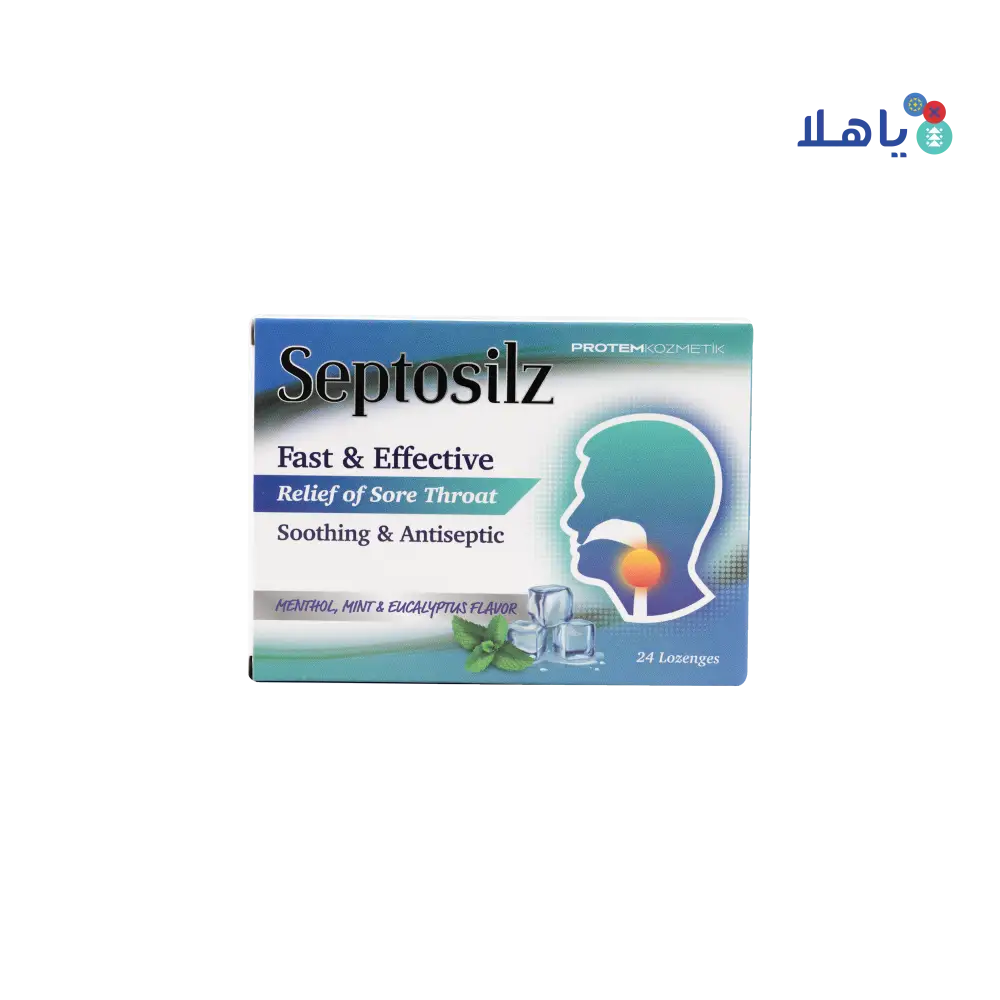 SEPTOSILZ MENTHOL,MINT & EUCALYPTUS 24LOZ