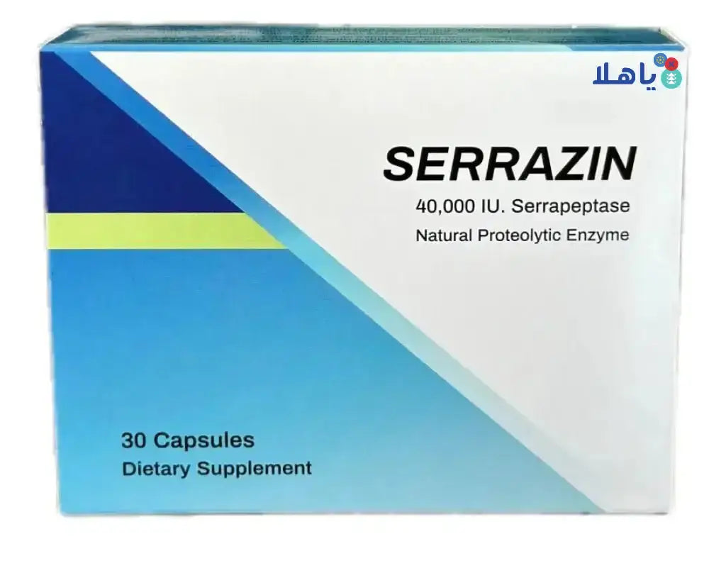 Supplement - SERRAZIN 40,000 IU 30 CAPSULES - Pharmazone - 