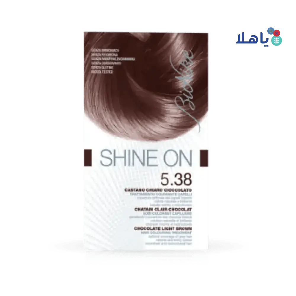 BIONIKE - SHINE ON HAIR COLOR CHOCO. LIGHT BROWN NO.5.38 - Pharmazone - 