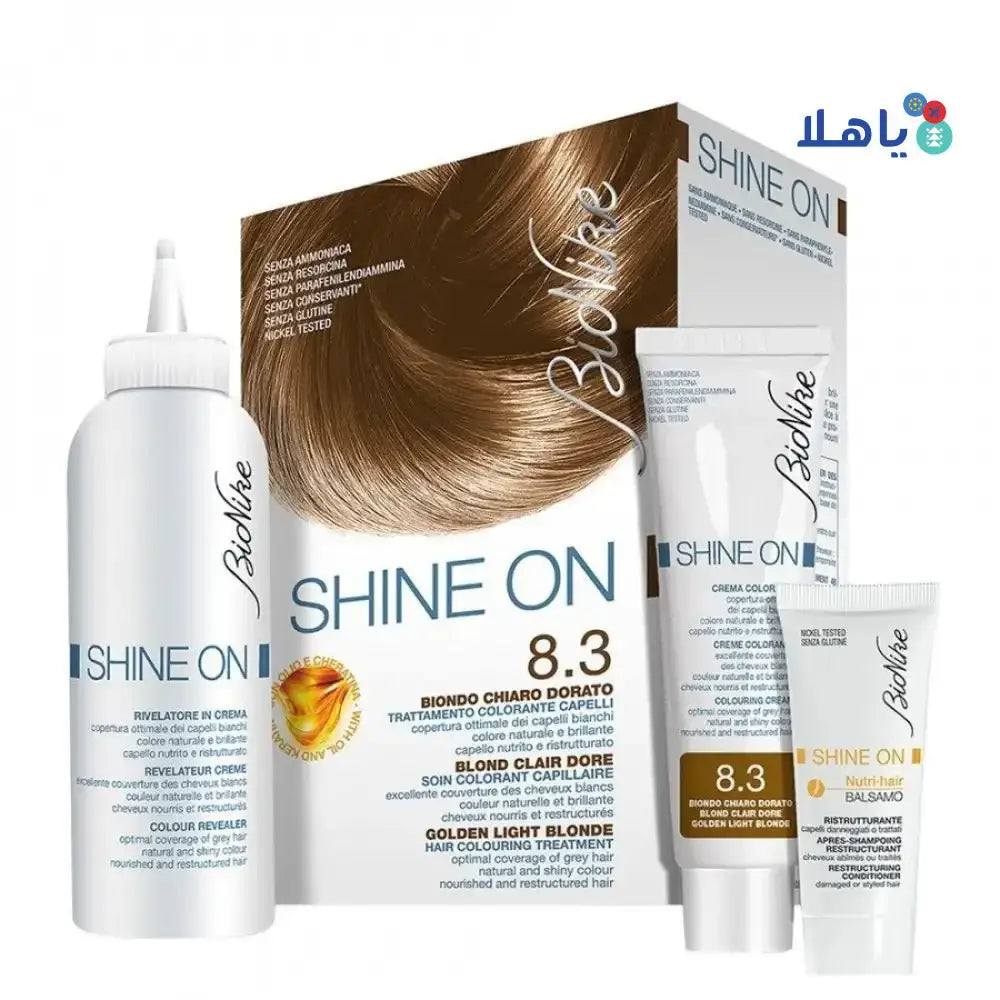 BIONIKE - Shine On Hair Color G.Light Blonde No.8.3 - Pharmazone - 