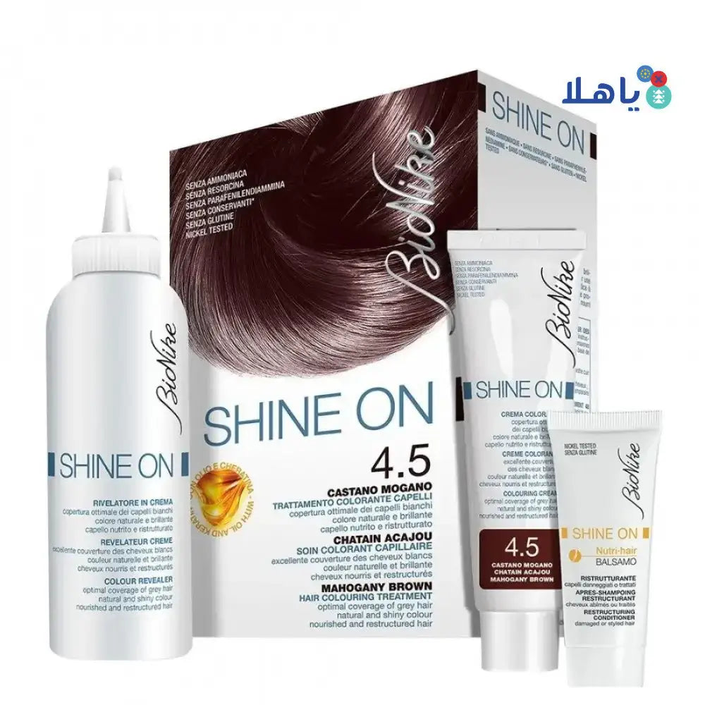 BIONIKE - Shine On Hair Color Mahogany Brown No.4.5 - Pharmazone - 