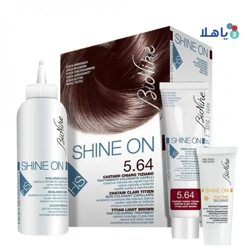 BIONIKE - Shine On Hair Color Titian Light Brown No.5.64 - Pharmazone - 