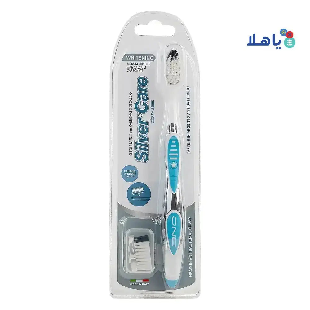 SILVER CARE - Silver Care One Whitening Tooth Brush Medium - 6963 - Pharmazone - 