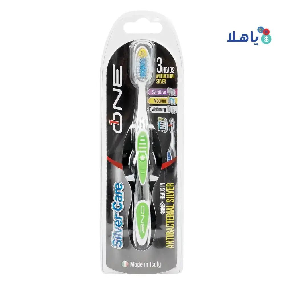 SILVER CARE - Silver Care One 3heads Antibactrial Toothbrush - Pharmazone - 