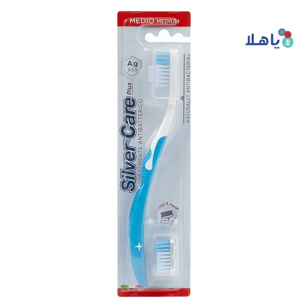 SILVER CARE - Silver Care Plus Antibacterial Medium Toothbrush - 3377 - Pharmazone - 