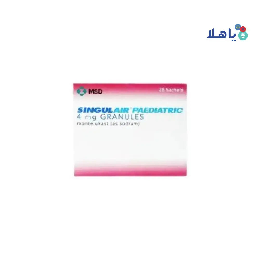 MSD - SINGULAIR PAD GRANU 4MG 28 SCH - Pharmazone - 