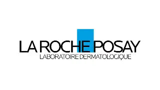 La roche-posay skincare bottle with blue cap and white label.