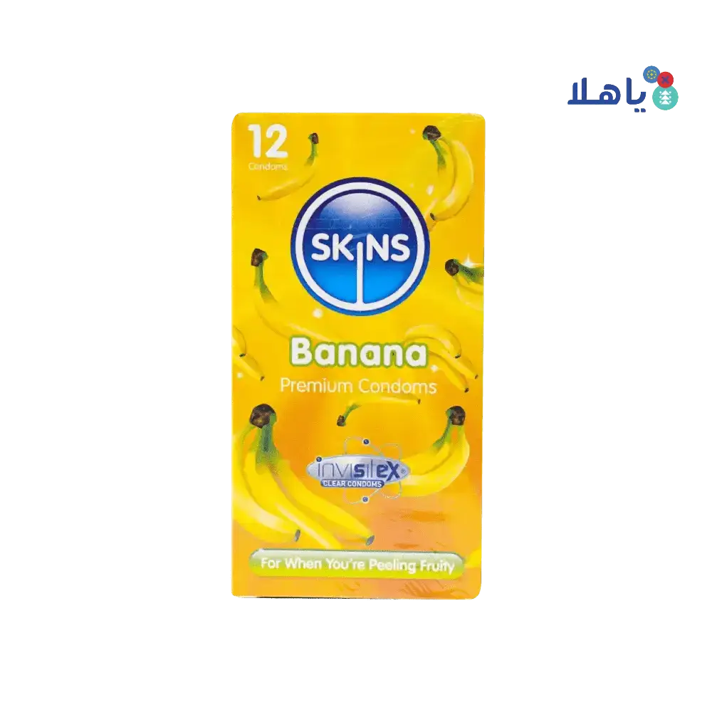 SKINS - Skins Condom Banana 12pcs - Pharmazone - 