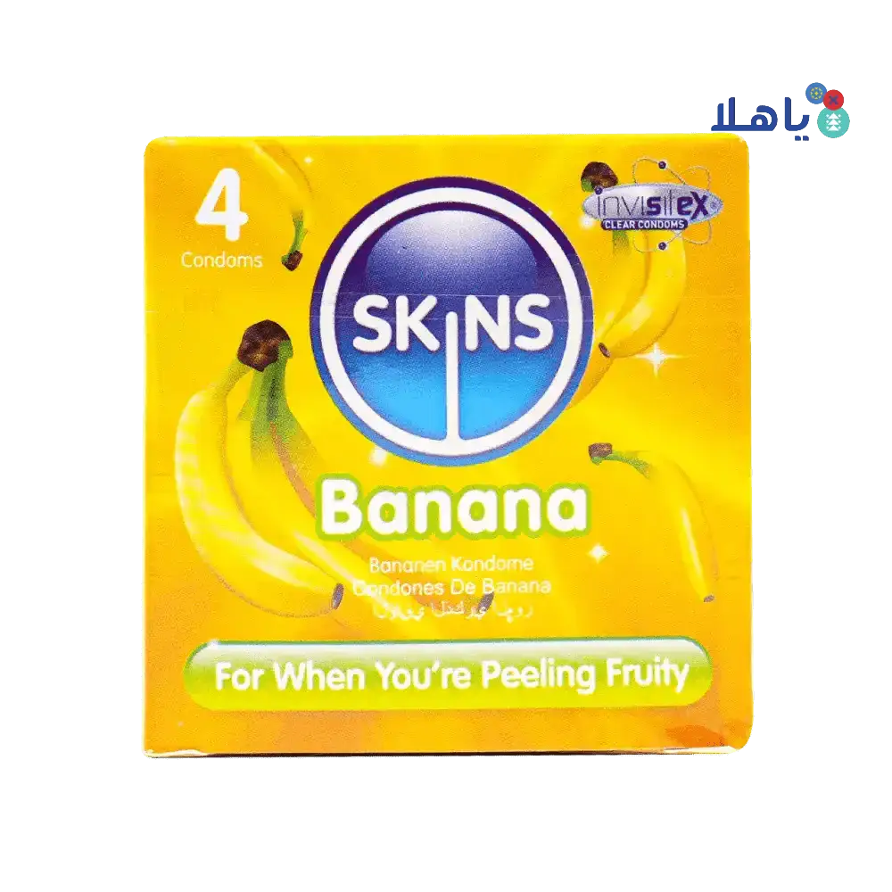 SKINS - Skins Condom Banana 4pcs - Pharmazone - 