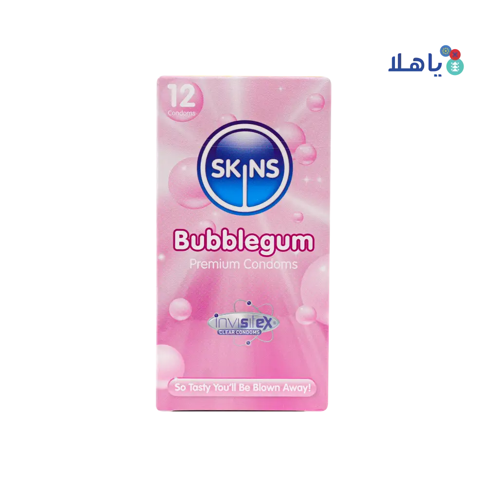 Skins Condom Bubblegum 12pcs