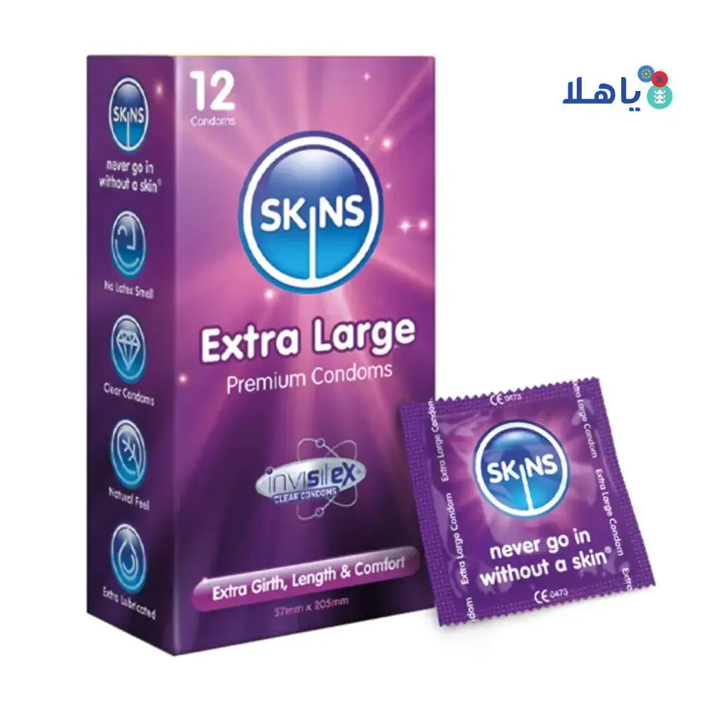 SKINS - Skins Condom Extra Large 12pcs - Pharmazone - 