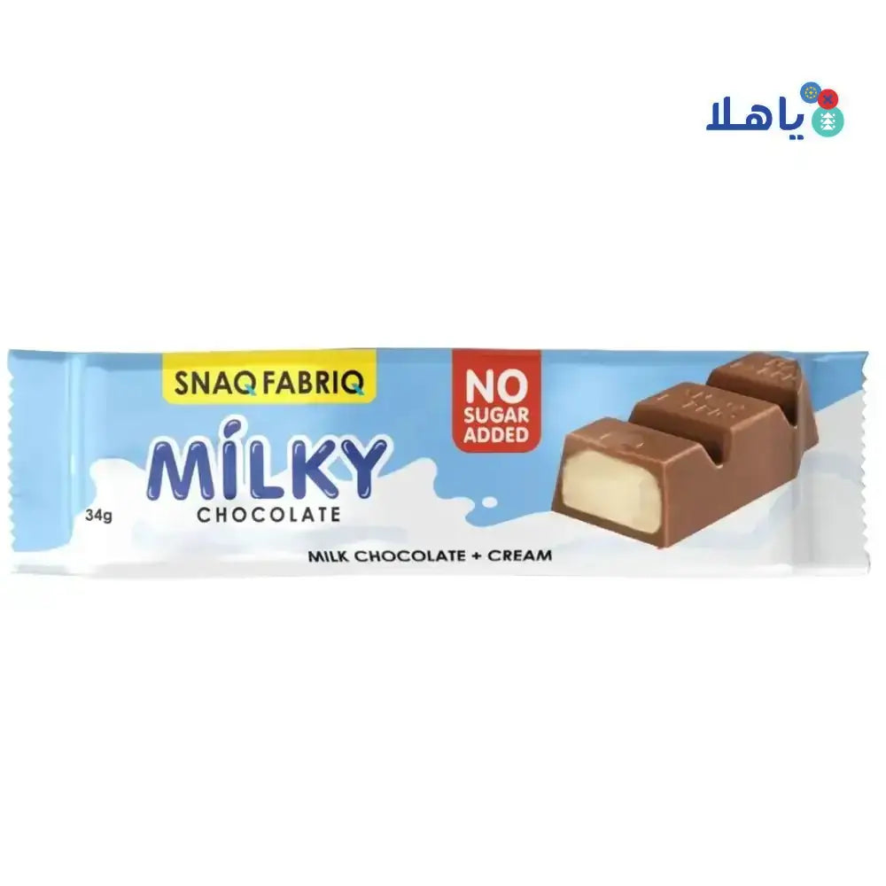 SNAQ FABRIQ - Snaq Fabriq Milky Chocolate 34g - Pharmazone - 