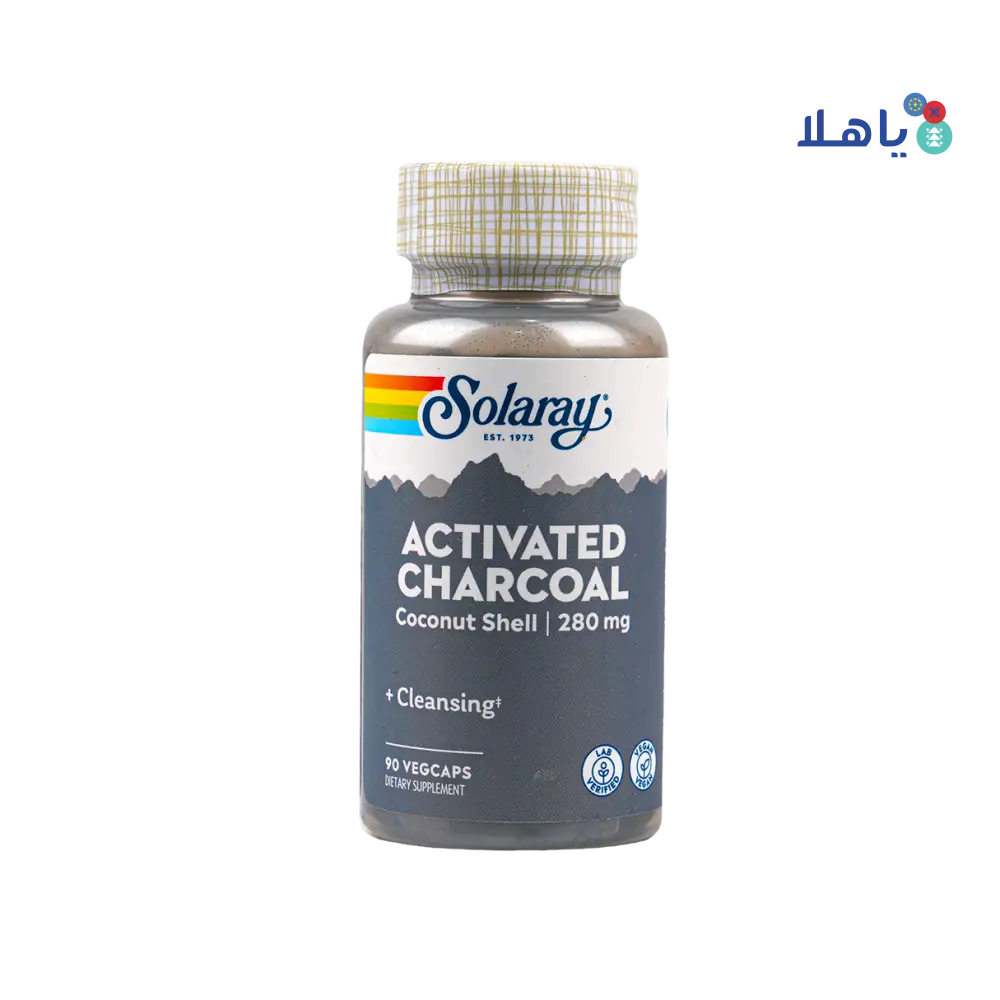 Solaray Activated Charcoal 280mg 90vegcap