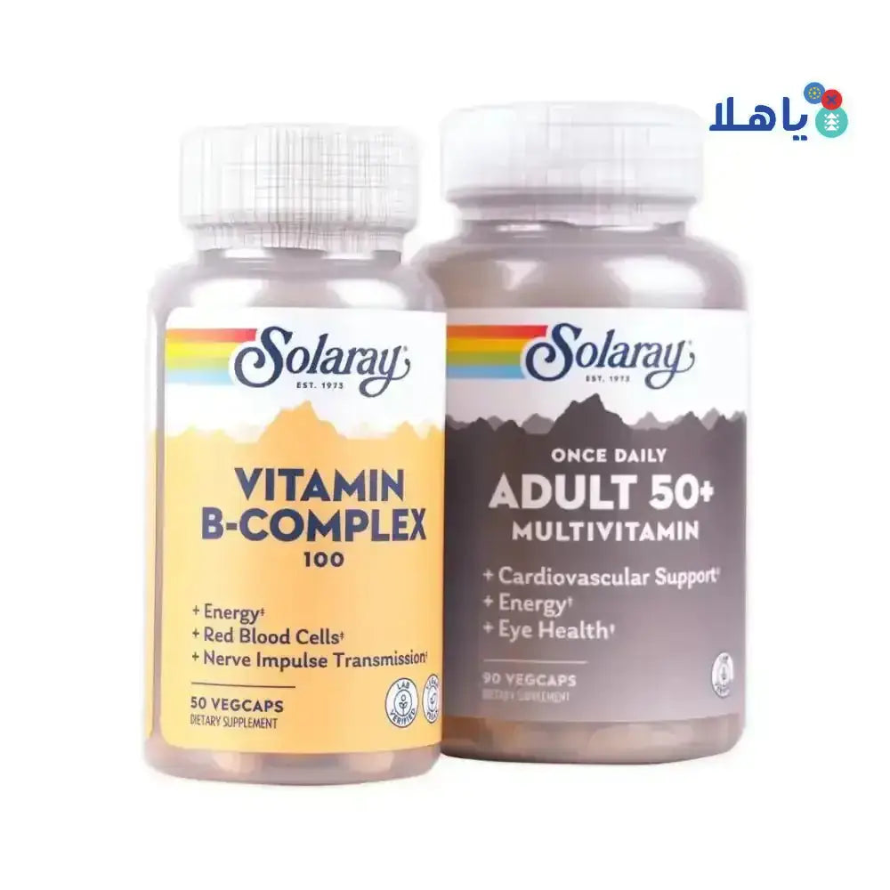 Solaray - Solaray Adult 50+ Multivitamin + B Complex Set - Pharmazone - 