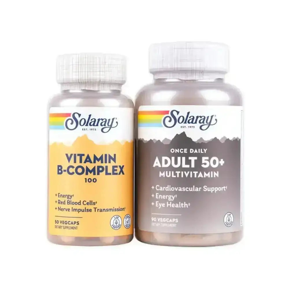 Solaray - Solaray Adult 50+ Multivitamin + B Complex Set - Pharmazone - 