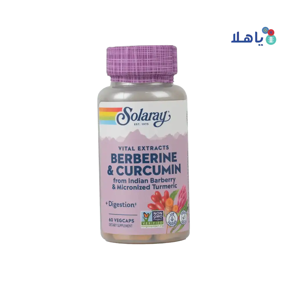 Solaray - Solaray Berberine & Curcumin 60 Caps - Pharmazone - 