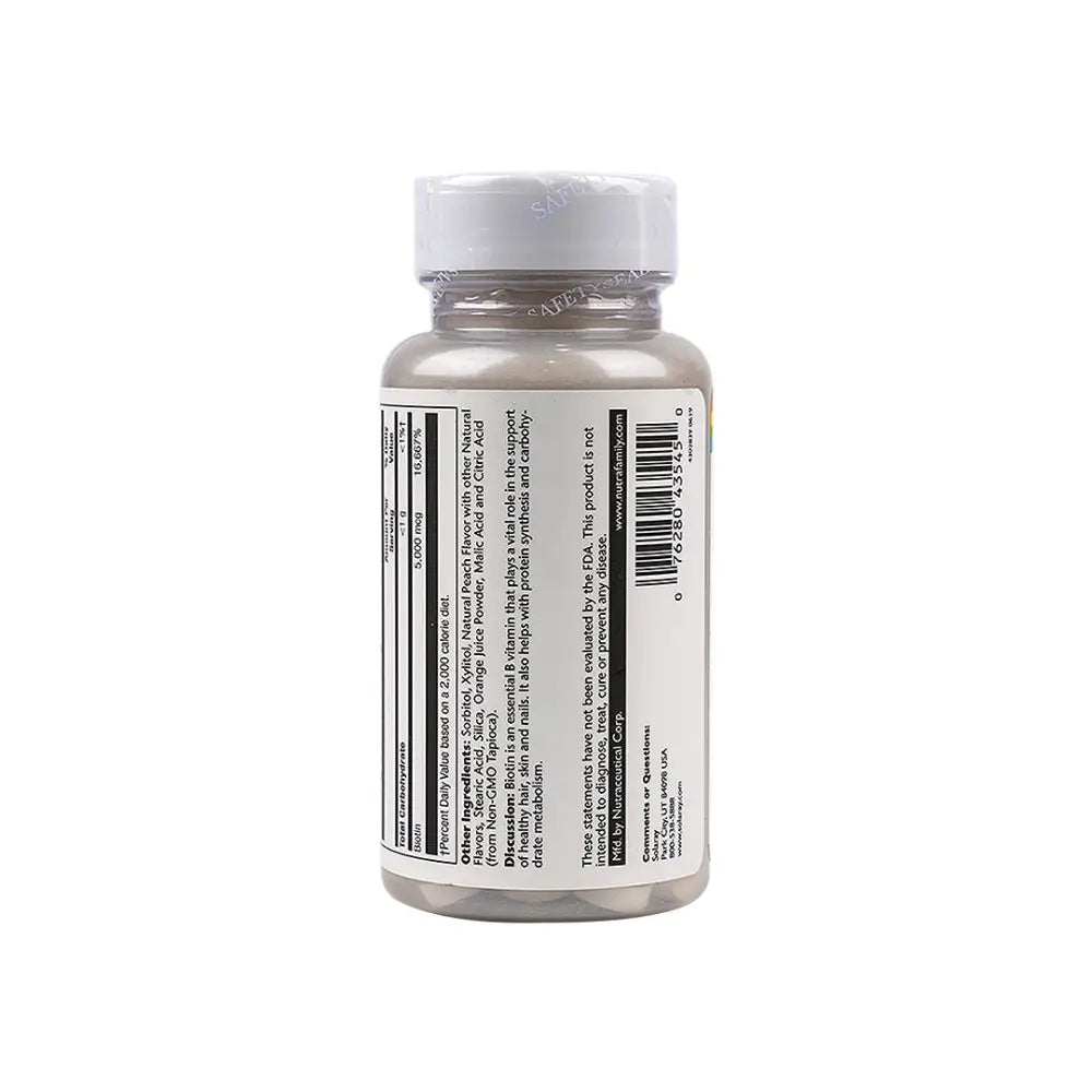 SOLARAY BIOTIN 5000MG 60 LOZ.