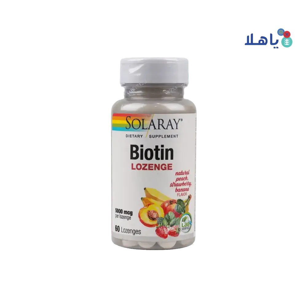 Solaray - Solaray Biotin 5000Mg 60 Loz. - Pharmazone - 