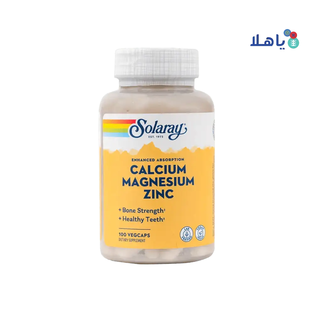 Solaray - Solaray Cal - Mag - Zinc 100 Vegcaps - Pharmazone - 