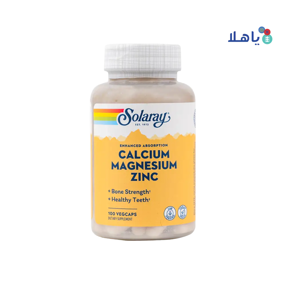 SOLARAY CAL-MAG-ZINC 100 VEGCAPS