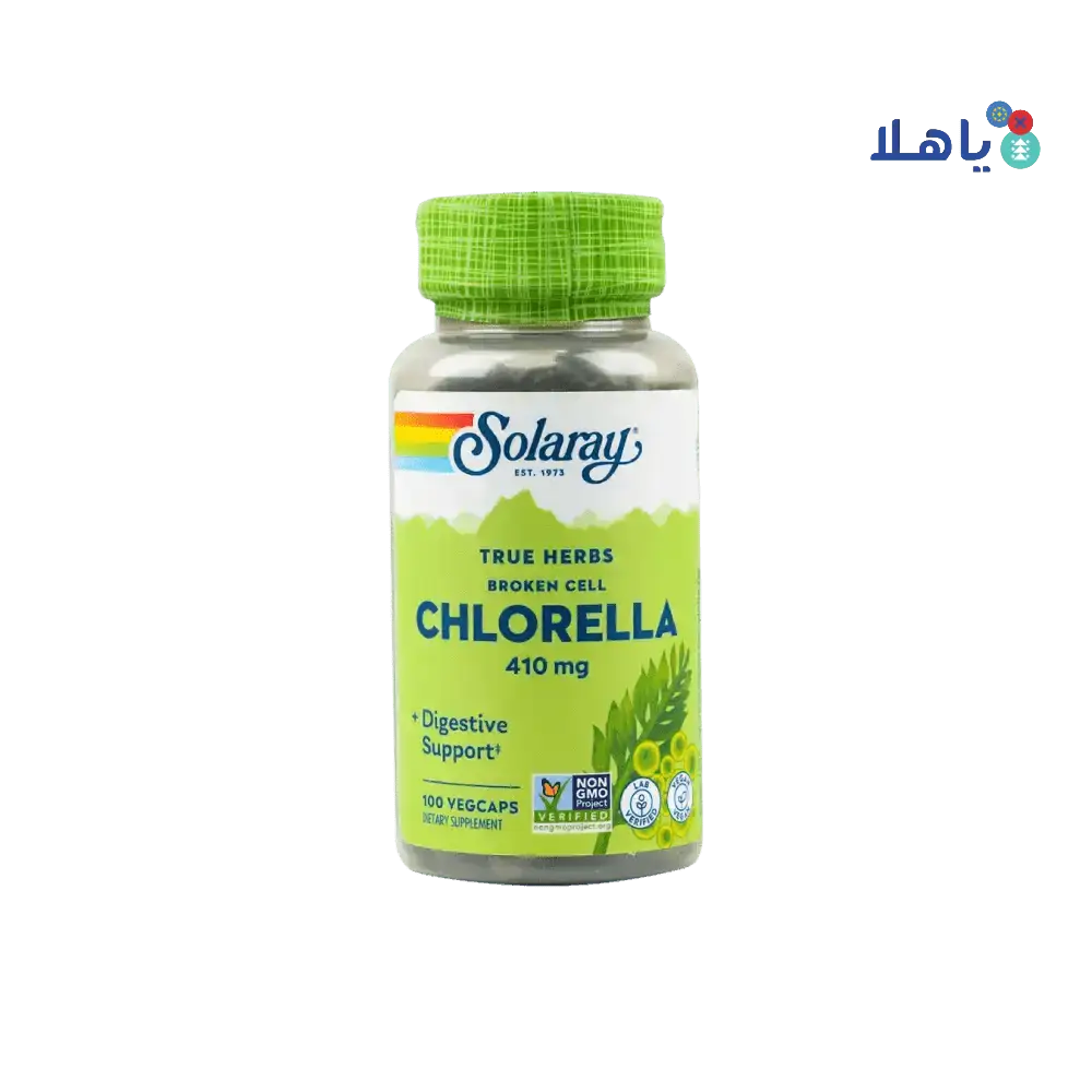 Solaray - Solaray Chlorella 410mg 100 Vegcap - Pharmazone - 