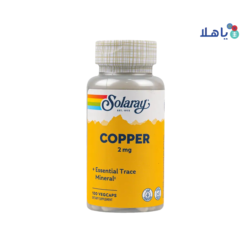 Solaray Copper 2mg 100vegcap