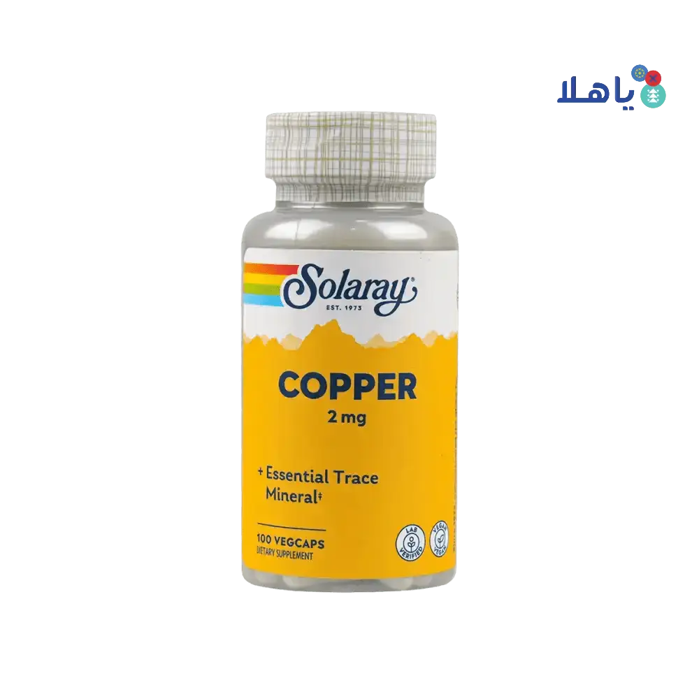 Solaray - Solaray Copper 2mg 100vegcap - Pharmazone - 