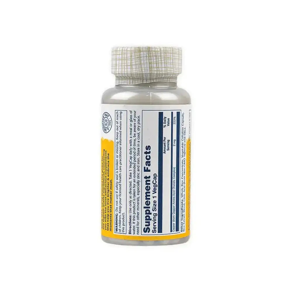 Solaray - Solaray Copper 2mg 100vegcap - Pharmazone - 