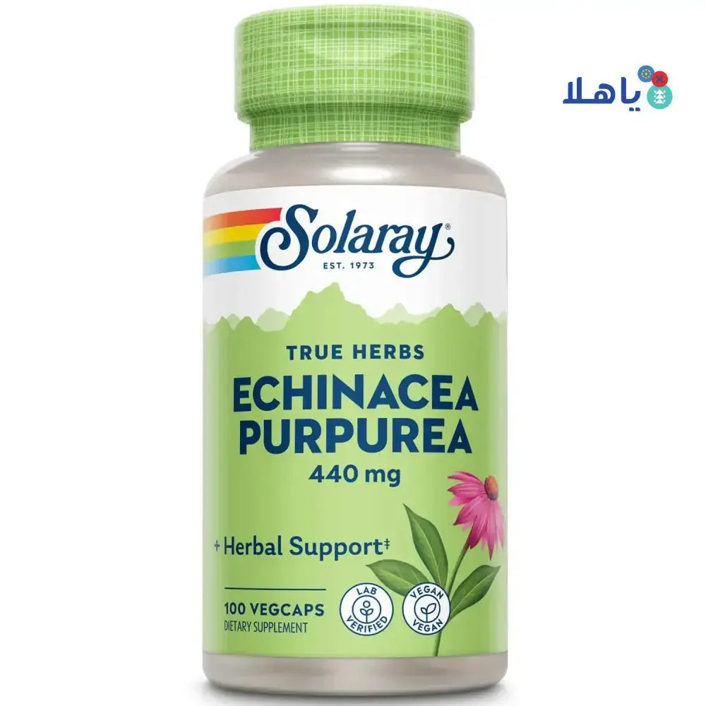 Solaray - Solaray Echinacea Purpurea 440Mg 100Cap - Pharmazone - 