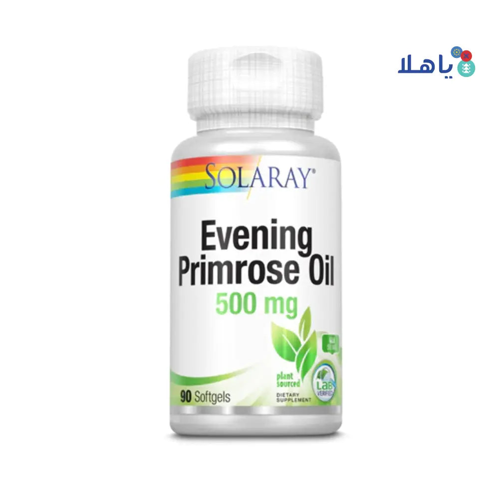 SOLARAY EVENING PRIMROSE OIL 500MG 90 SOFTGELS