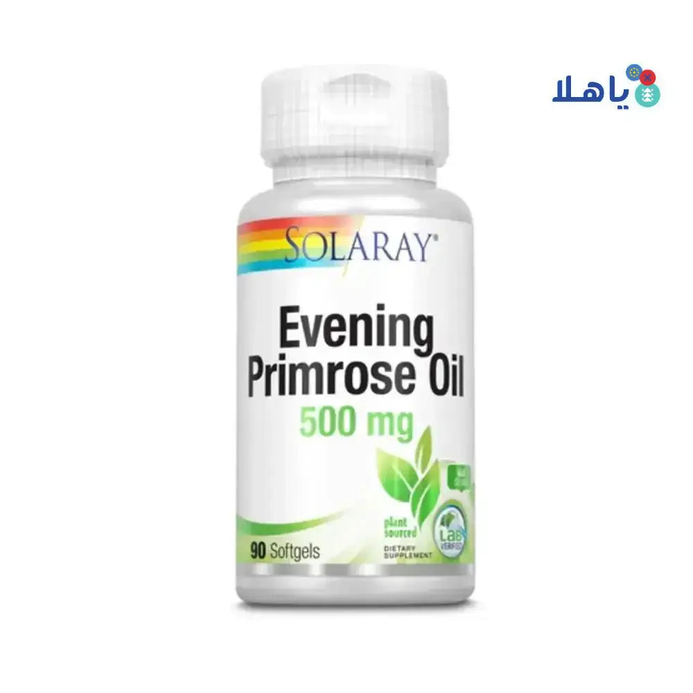 Solaray - SOLARAY EVENING PRIMROSE OIL 500MG 90 SOFTGELS - Pharmazone - 