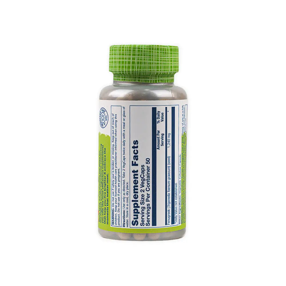 Solaray Fenugreek 1240mg 100vegcap