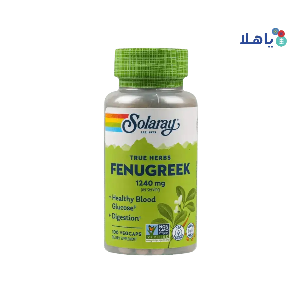 Solaray - Solaray Fenugreek 1240mg 100vegcap - Pharmazone - 